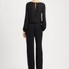 Emilio Pucci Lace Detail Jumpsuit in Black - Lyst
