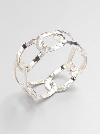 Ippolita Flat Link Chain Sterling Silver Bangle Bracelet - Lyst