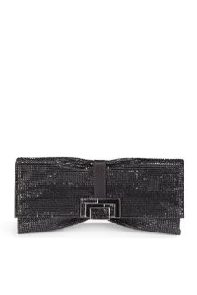 Judith Leiber Nora Jet Crystal Clutch - Lyst