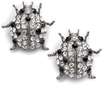 Kenneth Jay Lane Ladybug Sparkle Earrings - Lyst