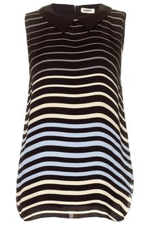 L'Agence Sleeveless Stripe Silk Blouse - Lyst