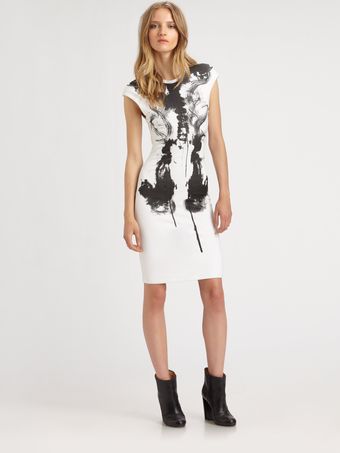 McQ by Alexander McQueen Cap Sleeve Dress - Lyst