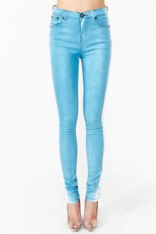 Nasty Gal Dixie Skinny Jeans Painted - Lyst