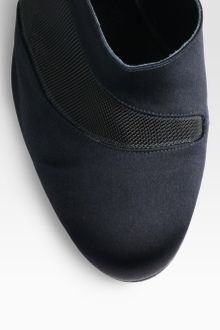 Oscar de la Renta Satin and Mesh Bow Ankle Boots - Lyst