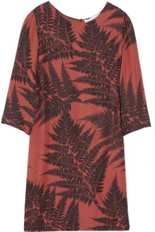 Stella McCartney Leaf Print Silk Dress - Lyst