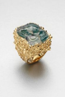 Yves Saint Laurent Shadow Broken Agate Ring - Lyst