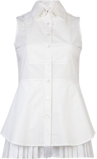 10 Crosby by Derek Lam Sleeveless Collar Blouse - Lyst