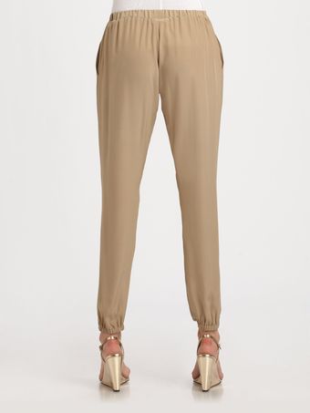 Aiko Silk Pants - Lyst