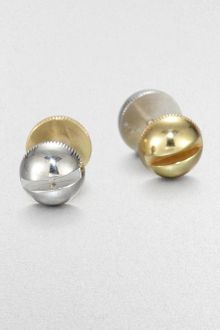 A.L.C. Twotone Screw Stud Earrings - Lyst