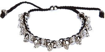 Alexander McQueen Skull Friendship Bracelet - Lyst