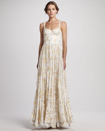 Alice + Olivia Yarra Bustier Maxi Dress - Lyst