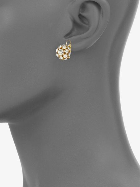 Kate Spade Sparkle Ball Earrings in Gold - Lyst