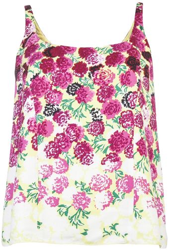 Marc Jacobs Floral Back Tank - Lyst
