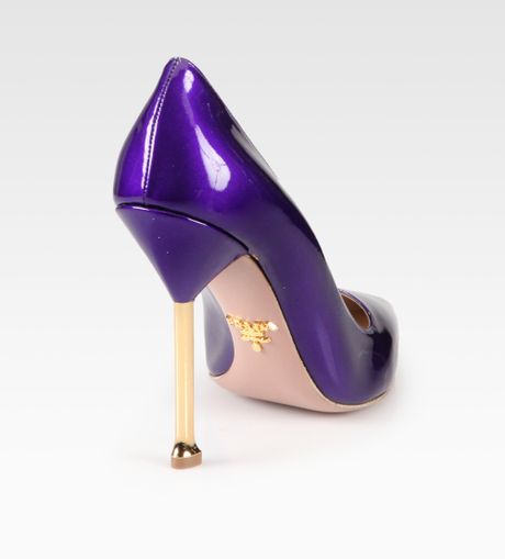 patent purple heels