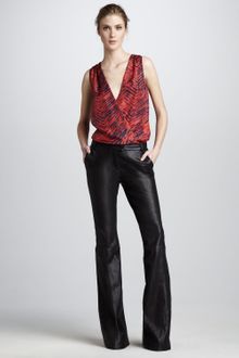 Rachel Zoe Hutton Flared Leather Pants - Lyst
