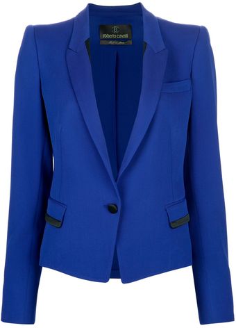 Roberto Cavalli Fited Twotone Blazer - Lyst