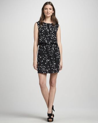 Tibi Sleeveless Starprint Dress - Lyst