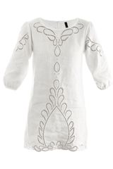 Vix Cutout Linen Kaftan