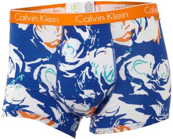 Calvin Klein Graphic Roses Underwear Trunk - Lyst