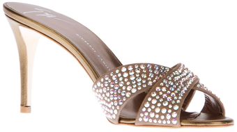 Giuseppe Zanotti Crystal Strap Mule - Lyst