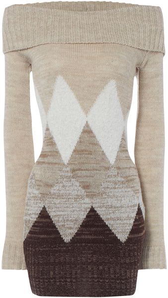 Jane Norman Diamond Tunic Jumper - Lyst