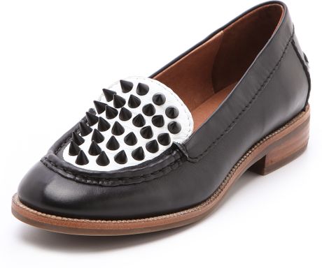 Jeffrey Campbell Pupil Stud Loafers in Black - Lyst