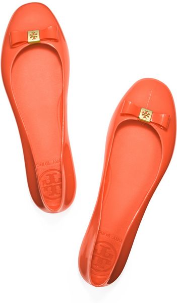 red ballet flat