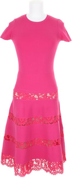 Valentino Dress in Pink Cotton - Lyst