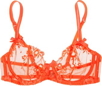 Agent Provocateur Underwired Embroidered Tulle Bra - Lyst