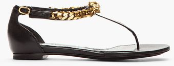 Alexander McQueen Leather Chain and Skull Sandals - Lyst