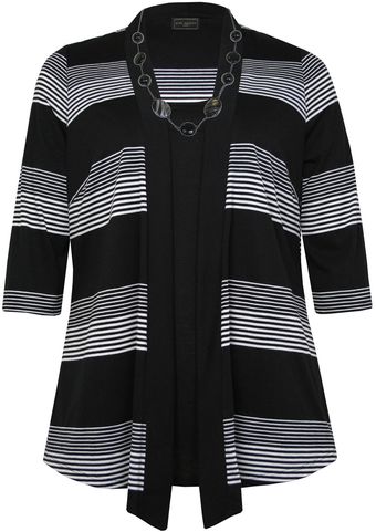 Ann Harvey Black Stripe Outer 2in1 - Lyst