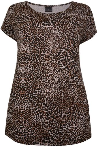 Ann Harvey Animal Print Tee - Lyst
