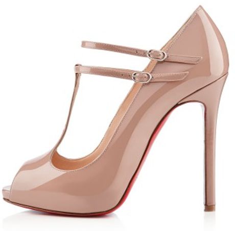 beige t strap pumps