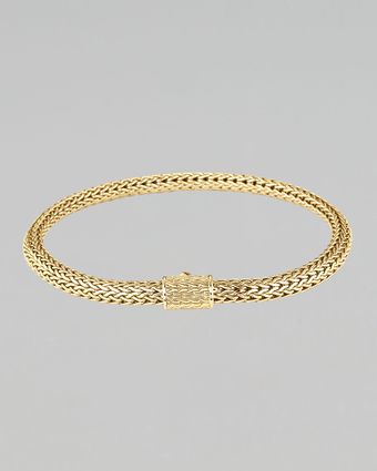 John Hardy Extra Small Gold Chain Bracelet - Lyst