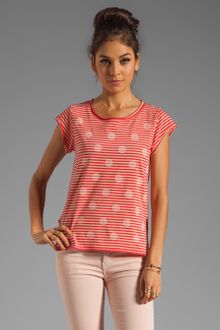 Marc By Marc Jacobs Resort Willa Dotted Jersey Top - Lyst
