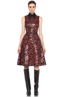 Rodarte Embroidered Tulle Dress in Red Black Floral - Lyst