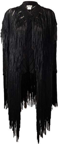 Tim Ryan Full Hand Fringed Knit Jacket - Lyst