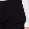 Zara Frilled Shorts in Black - Lyst