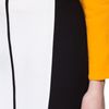 Zara Two Tone Combination Skirt in White (black) - Lyst