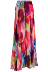 Alice + Olivia Pleated Maxi Skirt