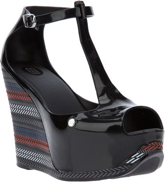 Melissa Print Wedge Sandal - Lyst