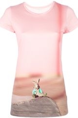 Paul Smith Rabbit Knit Print Tshirt