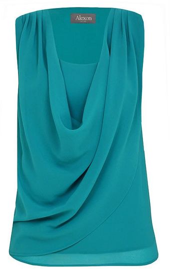 Alexon Ocean Blue Cowl Neck Top - Lyst