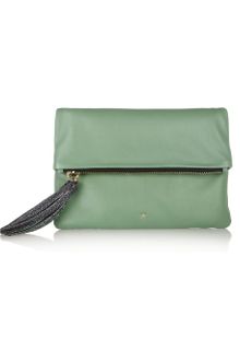 Anya Hindmarch Tasseled Leather Clutch - Lyst