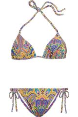 Etro Printed Triangle Bikini