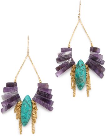 Gemma Redux Amethyst Drop Earrings - Lyst