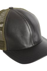 Nice Collective Leather Baseball Cap