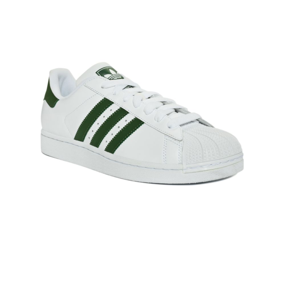 Adidas Superstar 2 Sneakers in White for Men (white/green) | Lyst
