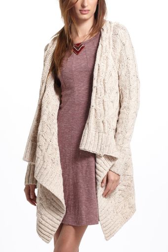 Anthropologie Variegations Cabled Sweater - Lyst