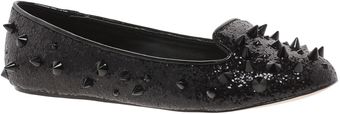Carvela Lolita Studded Glitter Slipper Shoes - Lyst